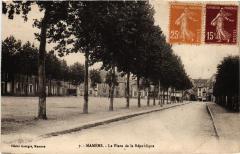 Mamers Place de la Republique France à Mamers