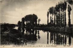 Bords de la Sarthe pres du Moulin de Bouche-'Husine France