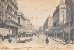 Marseille - La Cannebiere - Tramway à Marseille