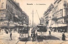 Marseille - La Cannebiere - Tramway à Marseille