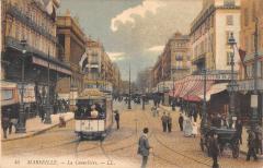Marseille - La Cannebiere - Tramway à Marseille