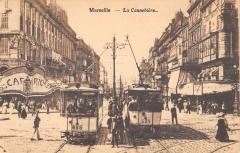 Marseille - La Cannebiere - Tramway à Marseille