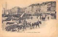 Marseille - Le Quai Du Vieux Port - Attelage à Marseille