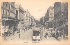 Marseille - La Cannebiere - Tramway à Marseille
