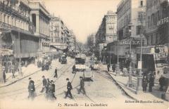 Marseille - La Cannebiere - Tramway à Marseille