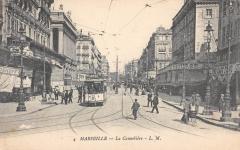 Marseille - La Cannebiere - Tramway à Marseille