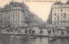 Marseille - Rue  Cannebiere Et Quai Des Belges à Marseille