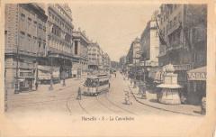 Marseille - La Cannebiere - Tramway à Marseille