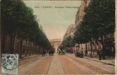 Carte postale ancienne Avenue Victor-Hugo
                                                                     à Paris 16e
                                
