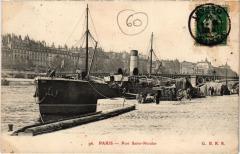 Paris 1e - Port Saint-Nicolas à Paris 1er