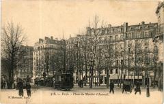 Carte postale ancienne Place du Marché d'Auteuil
                                                                     à Paris 16e
                                