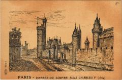 Vieux Paris Entrée du Louvre