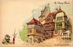Paris Expo 1900 - Le Vieux Paris Entrée. Auberge des Nations