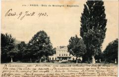 Carte postale ancienne Bois de Boulogne - Bagatelle
                                                                     à Paris 16e
                                