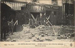 Les Zeppelins Sur Paris Effet d'Une Bombe