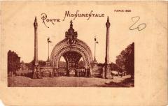 Paris Expo 1900 - porte Monumetale