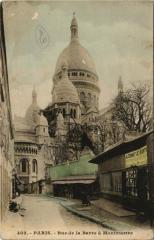 Carte postale ancienne Rue de la Barre à Montmartre
																	 à Paris 18e
								
