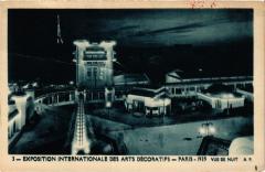Paris Expo 1925 vue de nuit