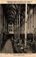 Paris (3e) Cnam - Bibliotheque, ancien réfectoire des Moines -
																					75003 Paris 3e
																			