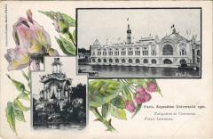 Expo 1900 Paris Navigation de Commerce Palais Lumineux