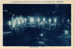 Paris Expo 1925 vue de nuit