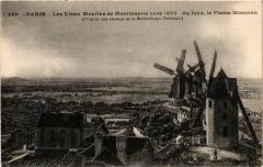 Les Vieux Moulins de Montmartre vers 1850 à Paris 18e