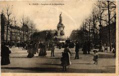 Paris 10e-La place de la Republique à Paris 10e