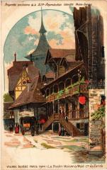 Paris Expo 1900 - Village Suisse La Poste, Maison de Wald