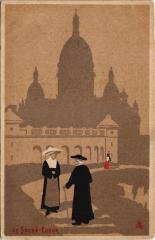 Carte postale ancienne Le Sacré-Coeur
                                                                     à Paris 18e
                                