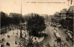 Paris 10e - Panorama de la Place de la Republique à Paris 10e