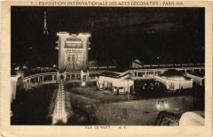Paris Expo 1925 vue de nuit