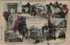 Carte postale ancienne Souvenir de Paris - XVIIe Arrondissement
                                                                     à Paris 17e
                                
