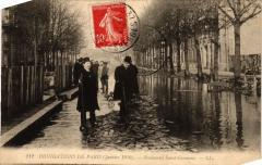 Paris 7e-Inondation-Boulevard Saint Germain à Paris 7e