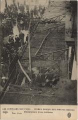 Les Zeppelins Sur Paris Effondrement d'une marquise