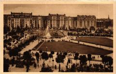 Carte postale ancienne Square Saint-Lambert
                                                                     à Paris 15e
                                