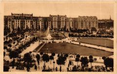 Carte postale ancienne Square Saint-Lambert
                                                                     à Paris 15e
                                