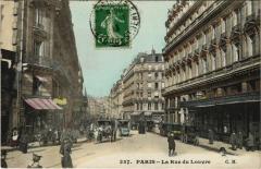 Paris 2e - La Rue du Louvre à Paris 2e