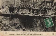 Paris Orage Du 15 Juin Rue de la Boetie Eboulement