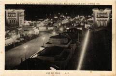 Paris Expo 1925 Vue de Nuit.