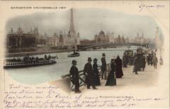 Expo 1900 Paris Perspective sur la Seine