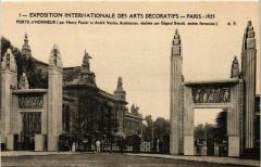 Paris Expo 1925 Porte d'Honneur