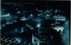 Paris Expo 1925 vue de nuit