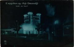 Paris Expo 1925 vue de nuit