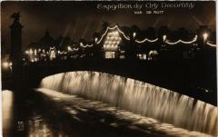 Paris Expo 1925 vue de nuit