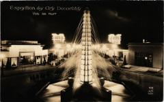 Paris Expo 1925 vue de nuit