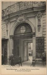Paris Historique. 4e 31 Rue des Francs-Bourgeois