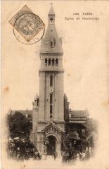 Carte postale ancienne Eglise de Montrouge
                                                                     à Paris 14e
                                