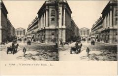 Paris 1e La madeleine rue Royale à Paris 1er