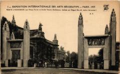 Paris Expo 1925 La Porte d'Honneur