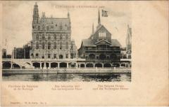 Expo 1900 Paris Pavillon de Belgique et de Norvege